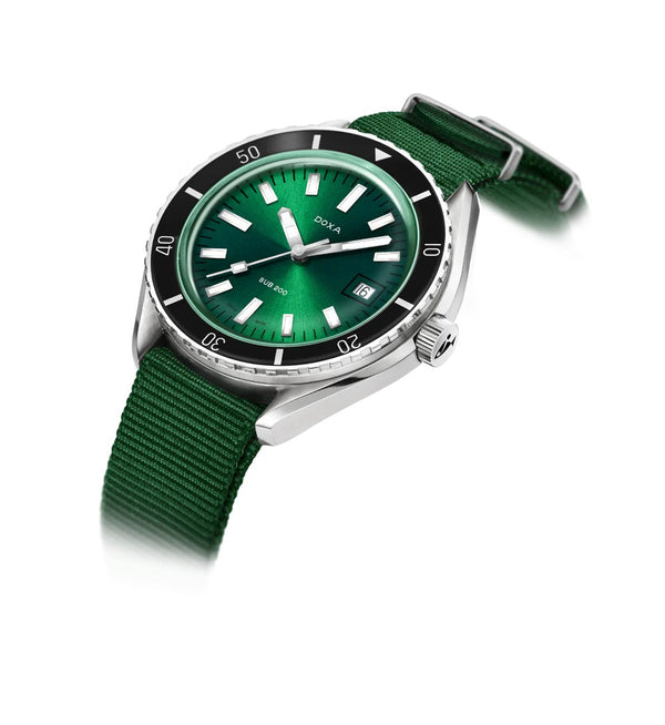 Doxa SUB 200 Sea Emerald Nato 42mm Watch 799.10.131.26-N