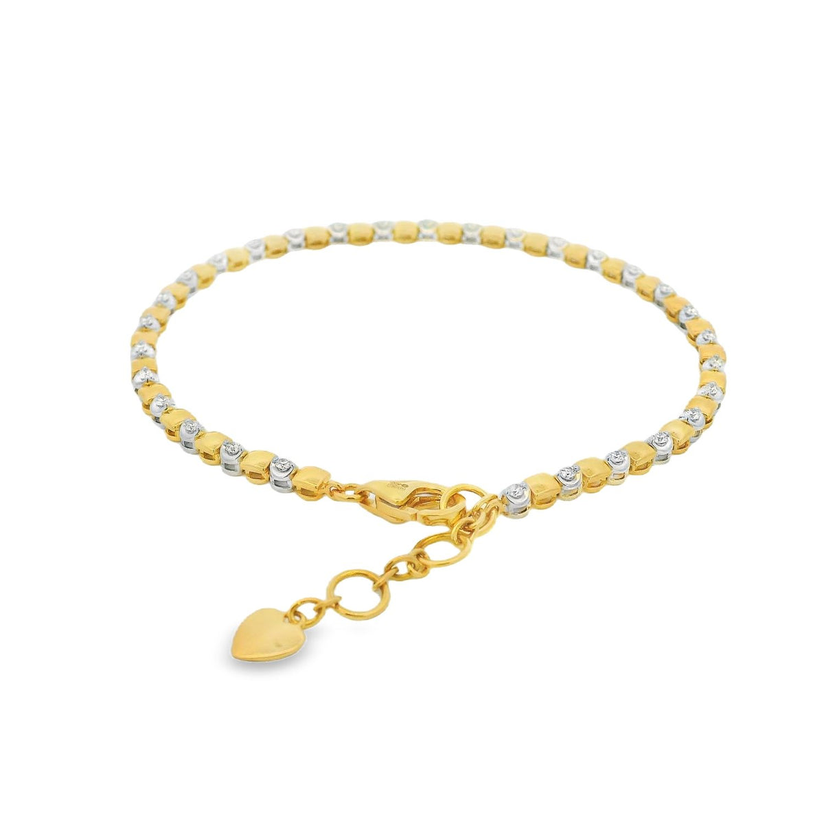Diamond 18ct Yellow & White Gold 0.48ct Bracelet