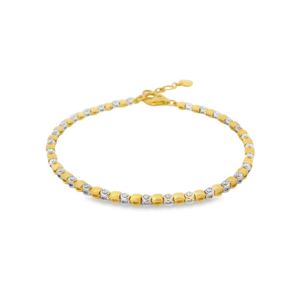 Diamond 18ct Yellow & White Gold 0.48ct Bracelet