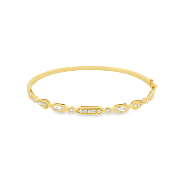 Diamond 18ct Yellow Gold 0.66ct Bangle