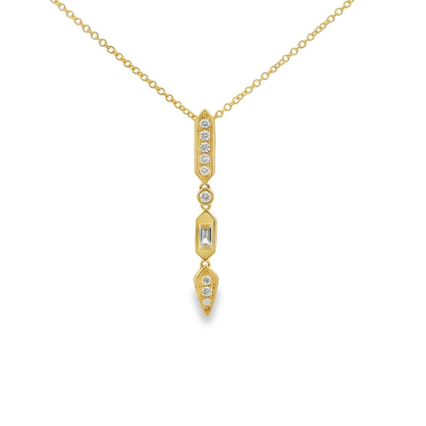 Diamond 18ct Yellow Gold 0.30ct Drop Pendant