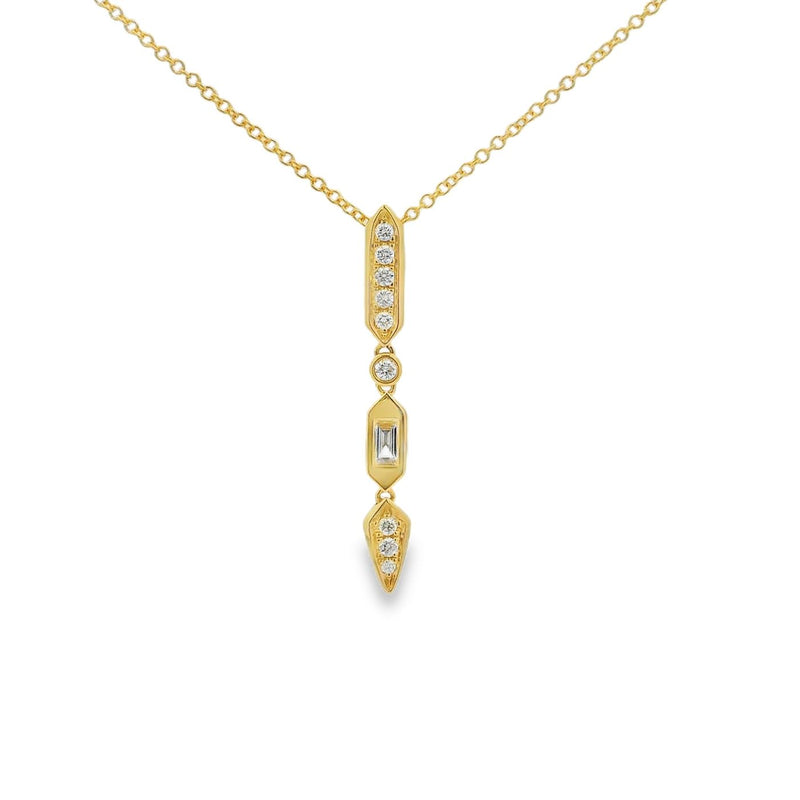 Diamond 18ct Yellow Gold 0.30ct Drop Pendant