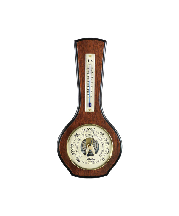 Woodford Veneered Barometer and Thermometer