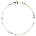 Mikimoto Pearl Chain 18ct Yellow Gold Bracelet