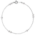 Mikimoto Pearl Chain 18ct White Gold Bracelet