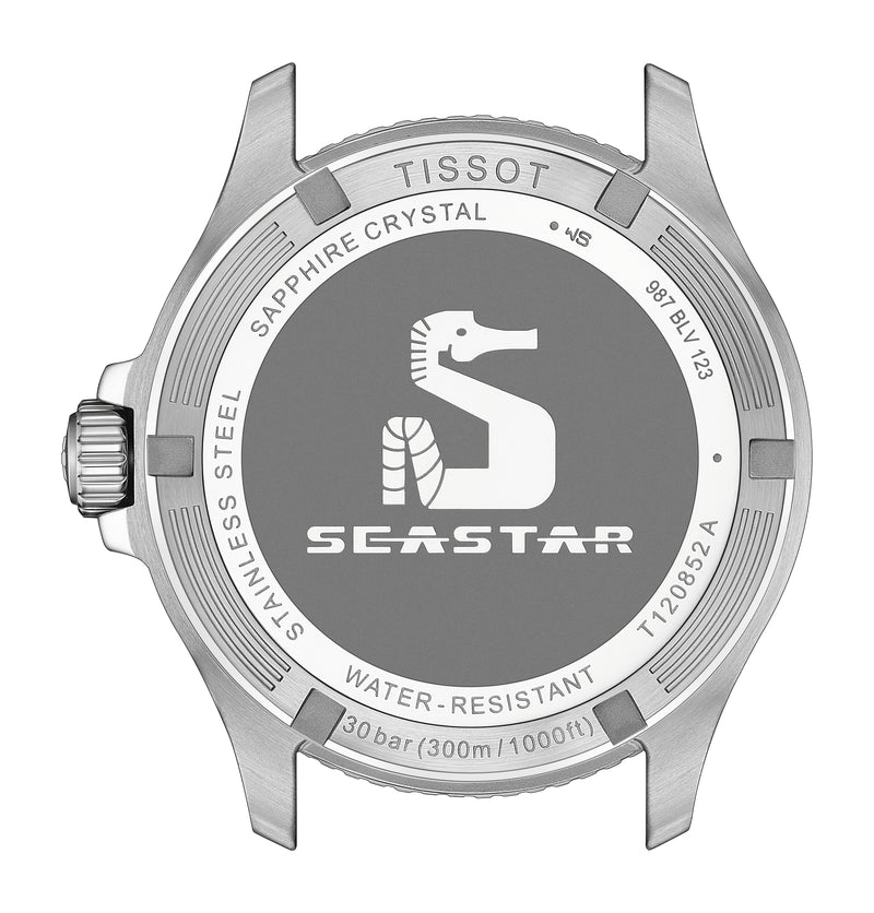 Tissot Seastar 1000 Quartz GMT Black 40mm Watch T1208521705100