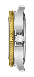 Tissot Seastar 1000 Quartz GMT Two Tone Black 40mm Watch T1208522205100