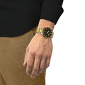 Tissot Seastar 1000 Quartz GMT Two Tone Black 40mm Watch T1208522205100