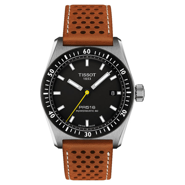 Tissot PR516 Powermatic 80 Black 38mm Watch T1494071605100