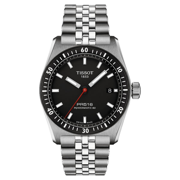 Tissot PR516 Powermatic 80 Black 38mm Watch T1494071105100