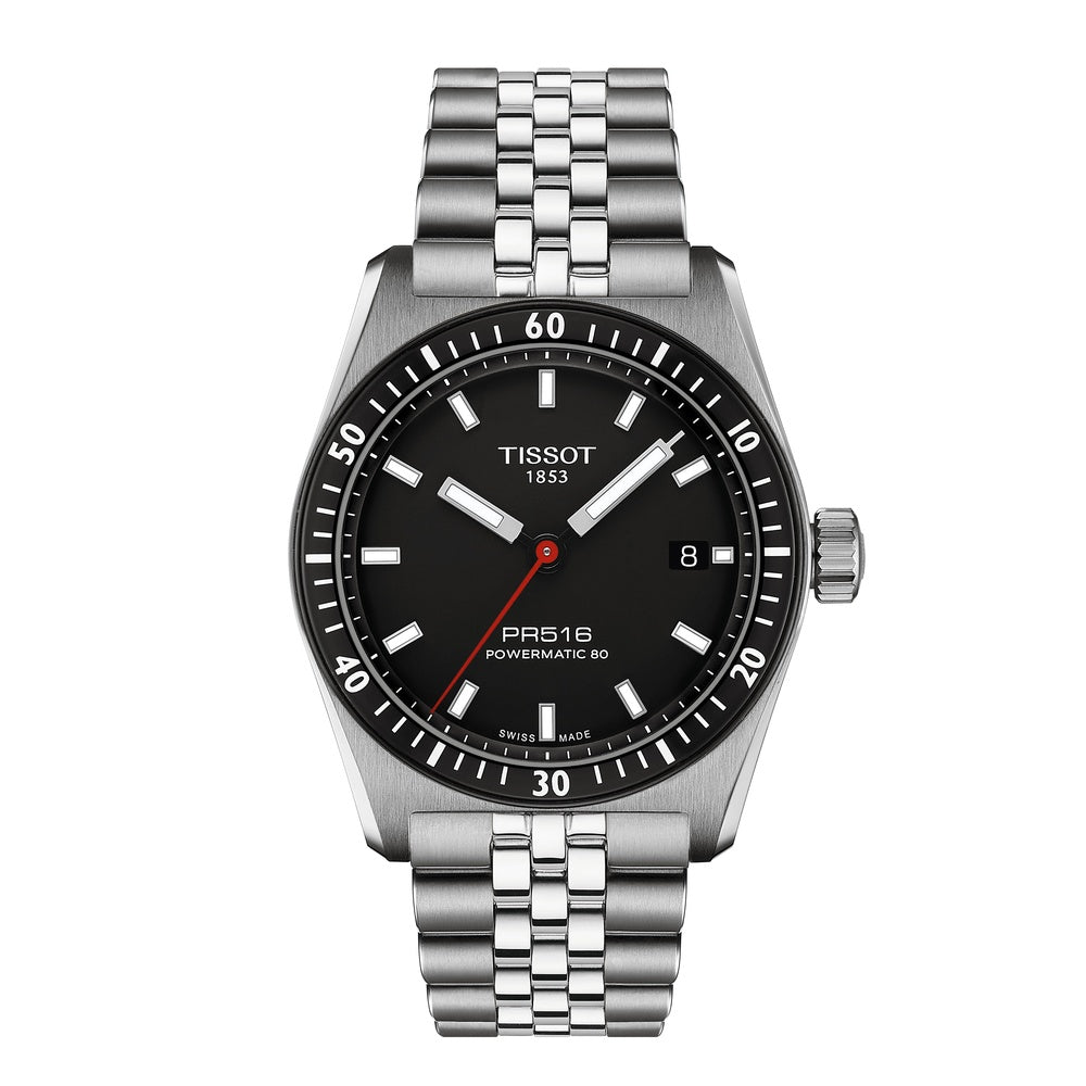 Tissot PR516 Powermatic 80 Black 38mm Watch T1494071105100