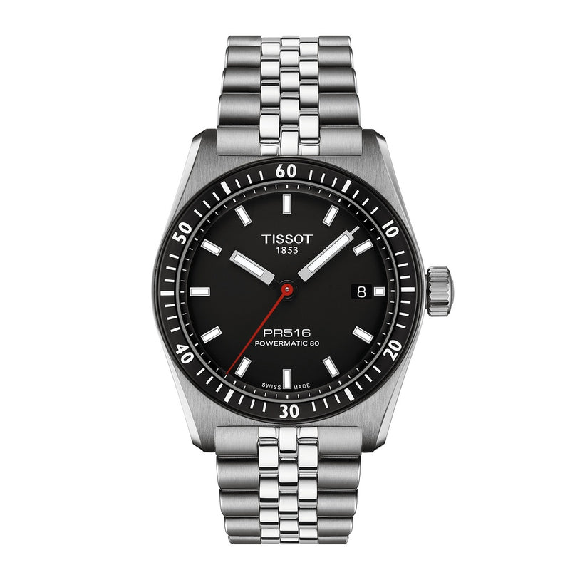 Tissot PR516 Powermatic 80 Black 38mm Watch T1494071105100