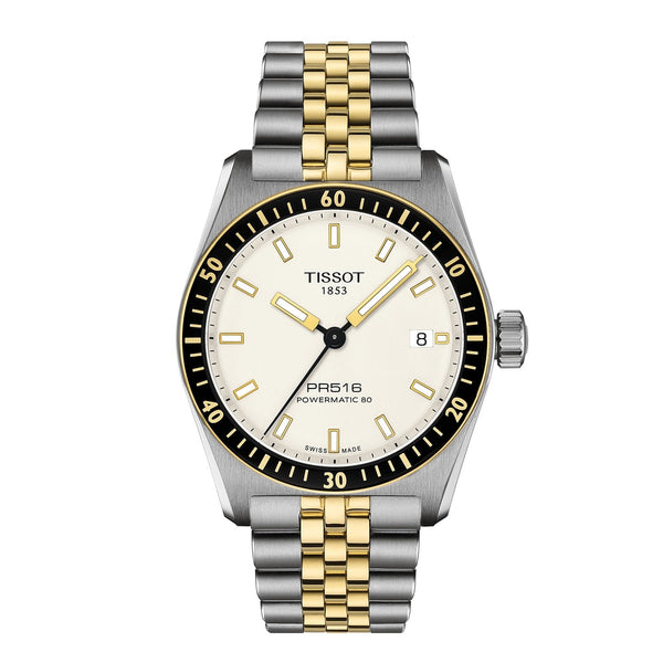 Tissot PR516 Powermatic 80 Two Tone 38mm Watch T1494072201100