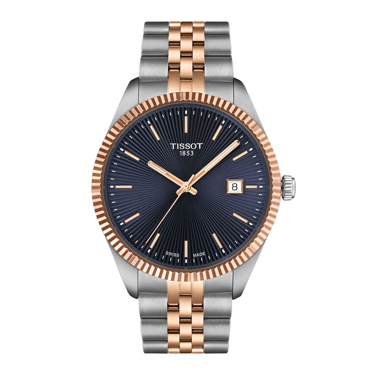 Tissot Ballade Blue Dial 40mmTwo Tone Watch T1564102204100