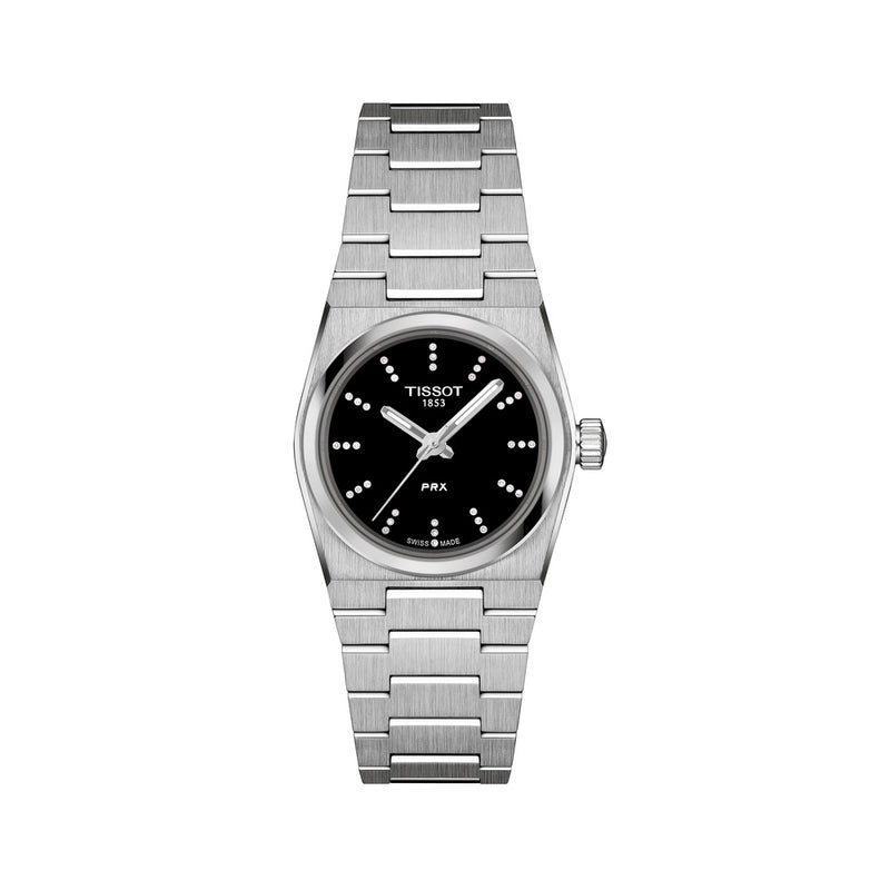 Tissot PRX Black Dial & Diamond 25mm Watch T1370101105600