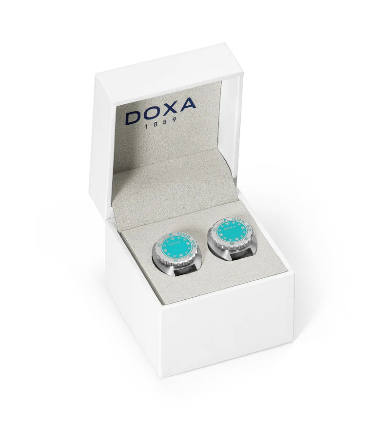 Doxa SUB Aquamarine Cufflinks CUF.10.241