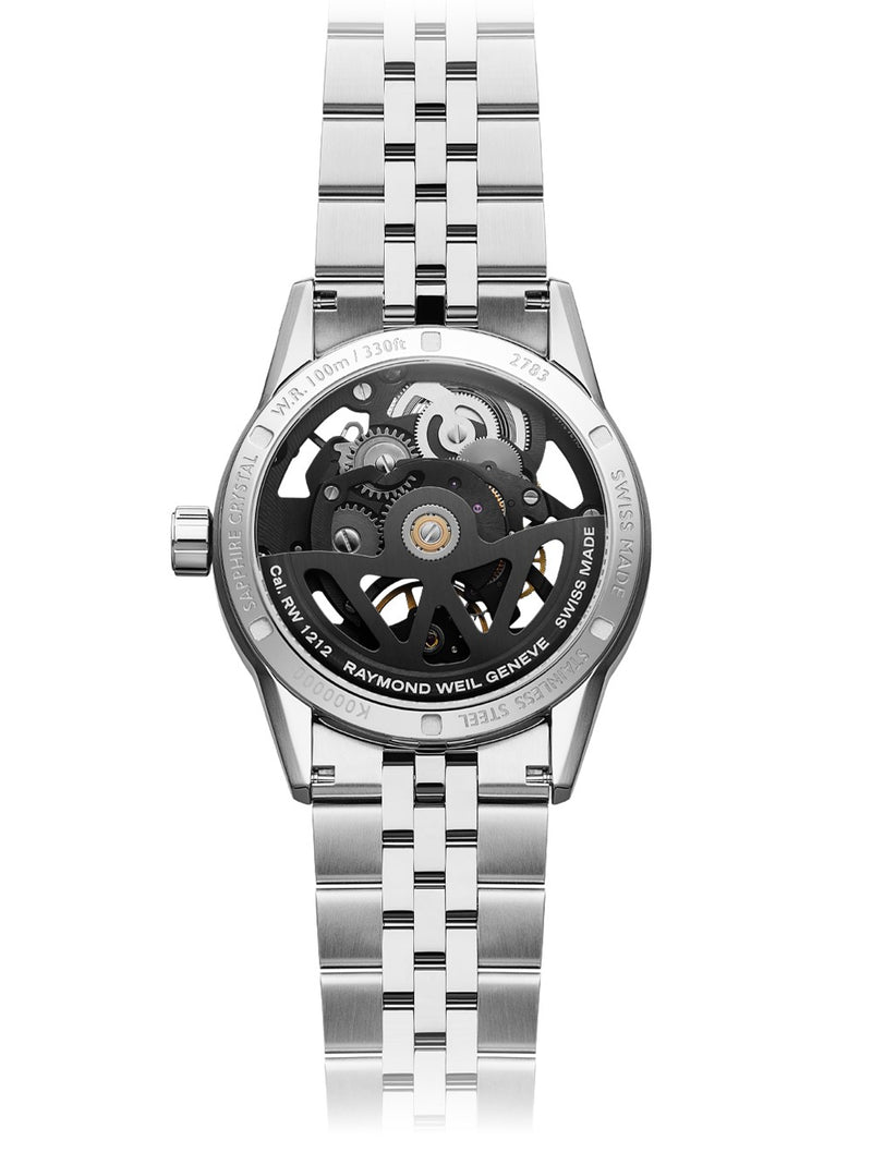 Raymond Weil Freelancer Calibre RW1212 Skeleton 38mm Watch 2783-ST-50000
