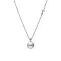 Mikimoto Akoya Pearl and Diamond 18ct White Gold Necklace