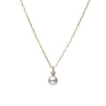 Mikimoto Pearl and Diamond 18ct Yellow Gold Pendant