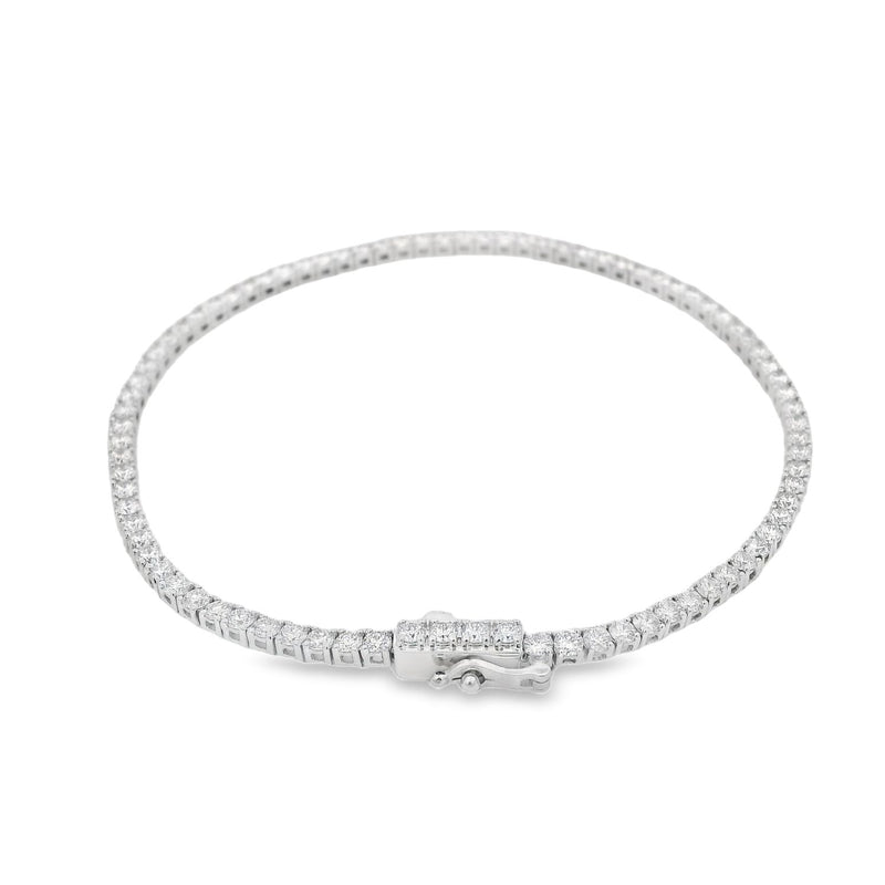 Round Brilliant Cut 3.36ct Lab Grown Diamond Bracelet