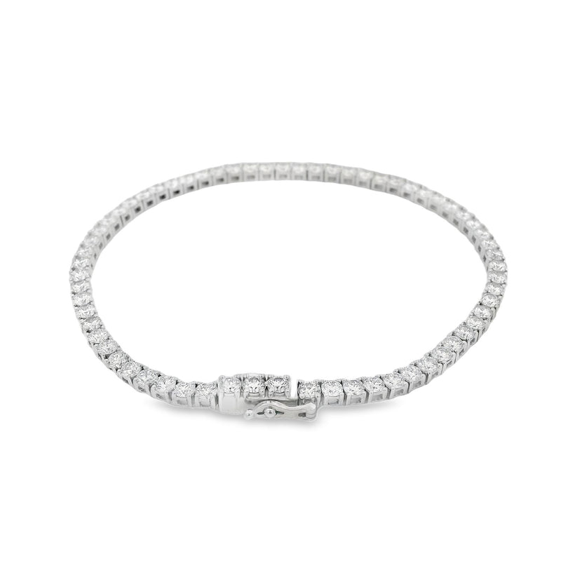 Round Brilliant Cut 5.57ct Lab Grown Diamond Bracelet