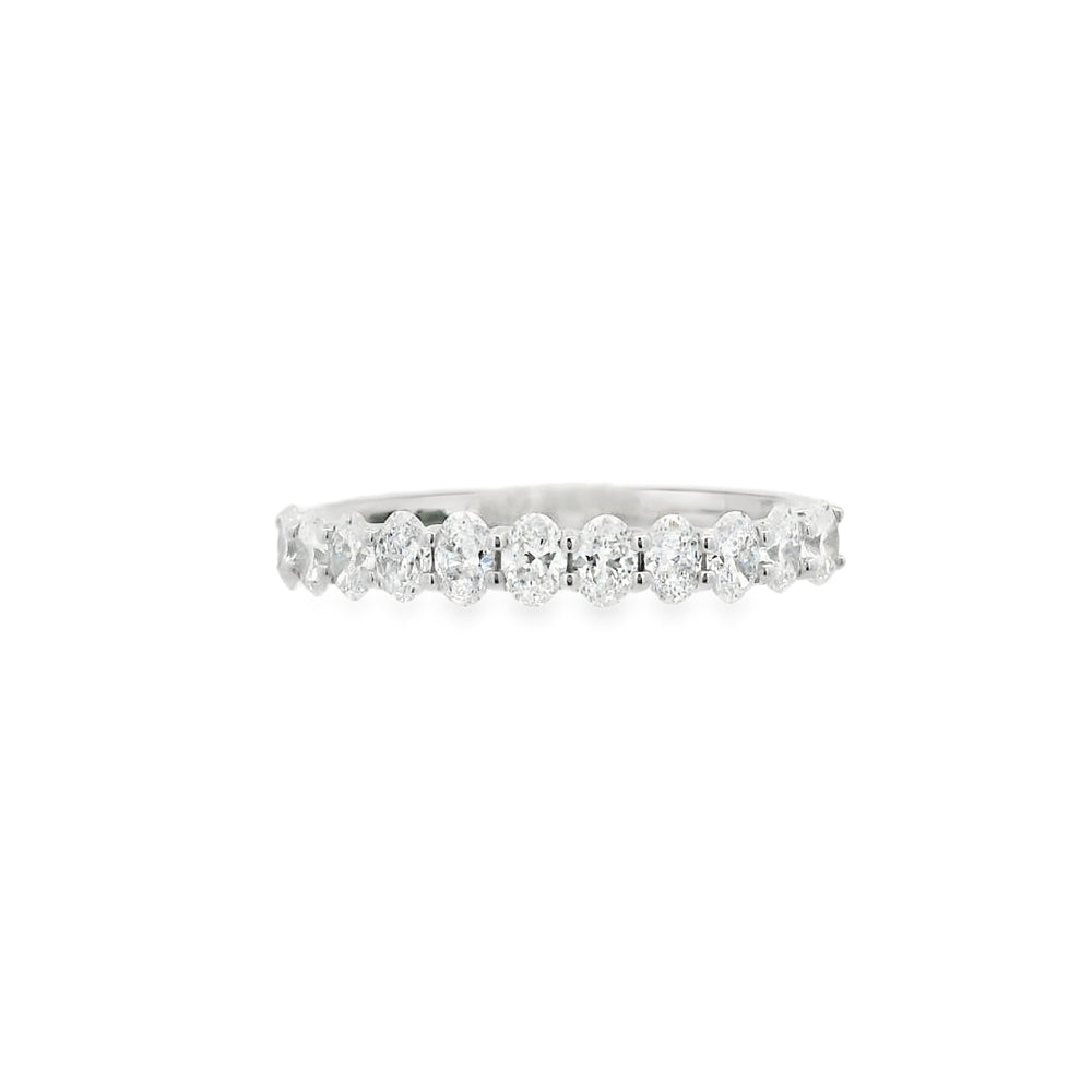 Diamond Oval 0.80ct Platinum Eternity Ring