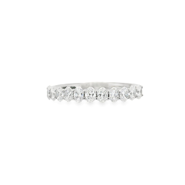 Diamond Oval 0.80ct Platinum Eternity Ring