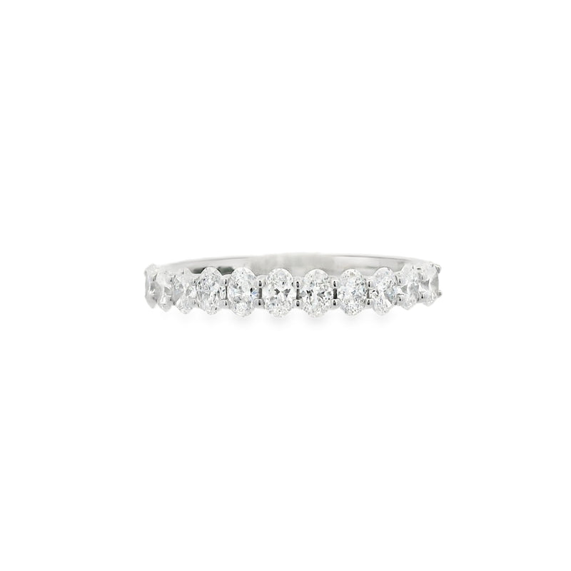 Diamond Oval 0.80ct Platinum Eternity Ring