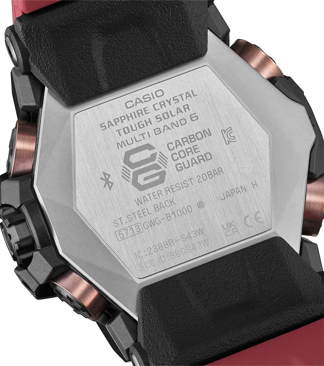 G-SHOCK New Mudmaster Carbon Core Red Watch GWG-B1000-1A4ER