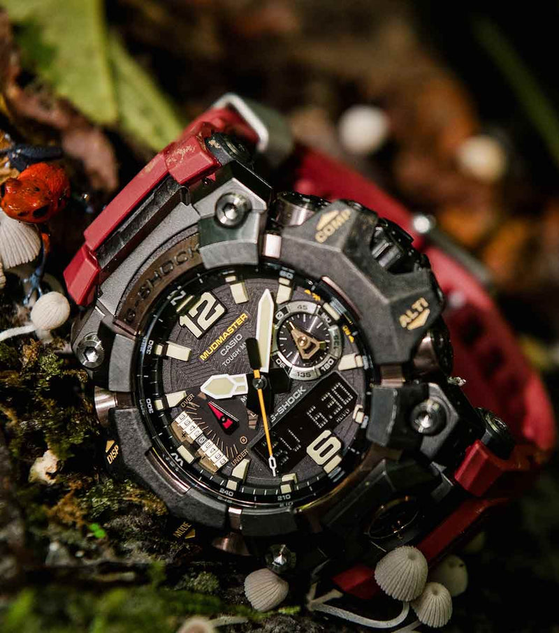 G-SHOCK New Mudmaster Carbon Core Red Watch GWG-B1000-1A4ER