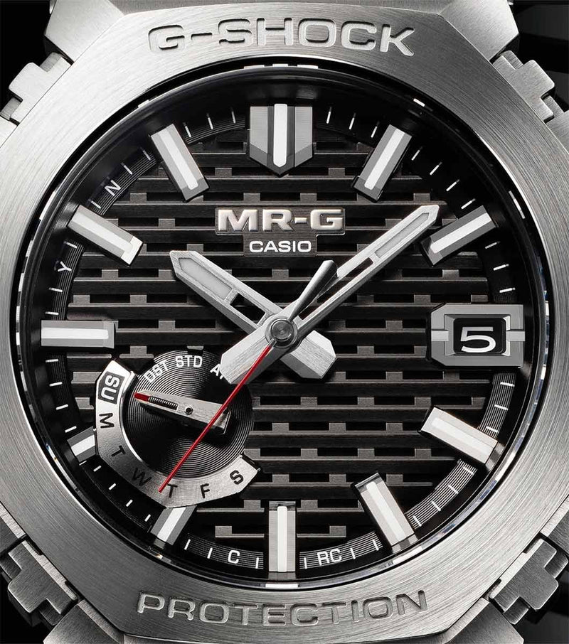 G-SHOCK MR-G B2100 Silver Dial Titanium Watch MRG-B2100D-1ADR