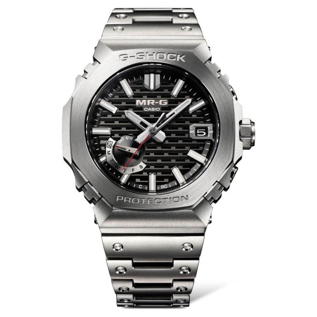 G-SHOCK MR-G B2100 Silver Dial Titanium Watch MRG-B2100D-1ADR