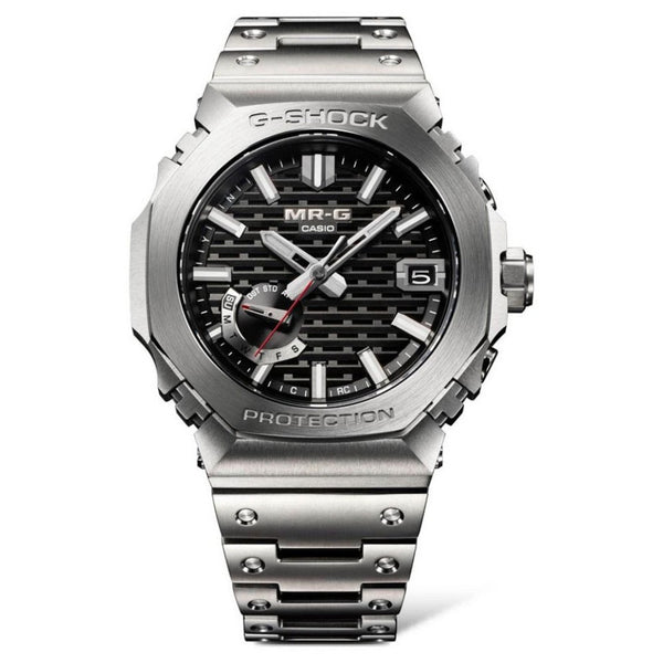 G-SHOCK MR-G B2100 Silver Dial Titanium Watch MRG-B2100D-1ADR