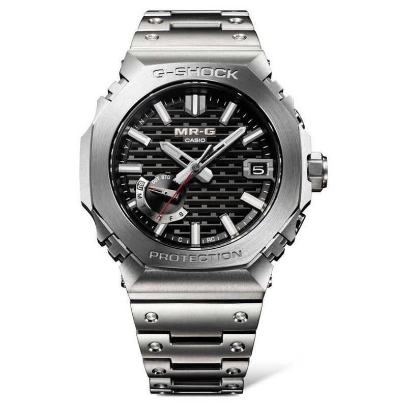G-SHOCK MR-G B2100 Silver Dial Titanium Watch MRG-B2100D-1ADR