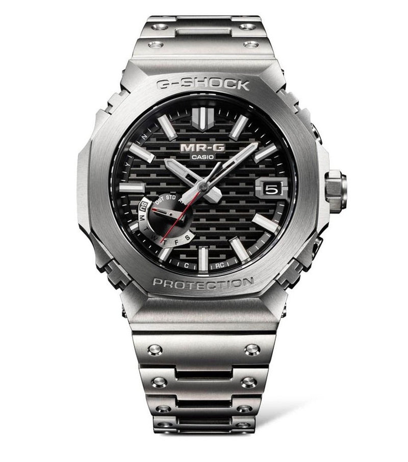 G-SHOCK MR-G B2100 Silver Dial Titanium Watch MRG-B2100D-1ADR