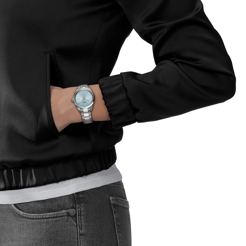Tissot PR 100 Ice Blue 34mm Stainless Steel Watch