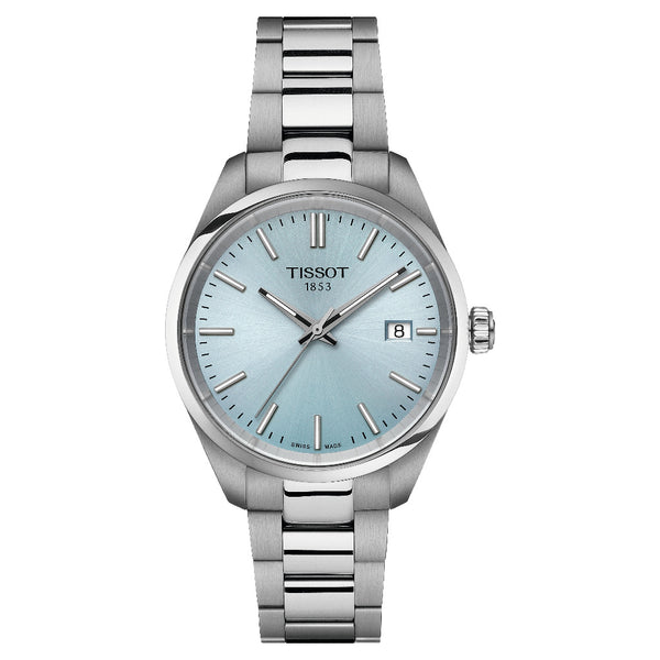 Tissot PR 100 Ice Blue 34mm Stainless Steel Watch