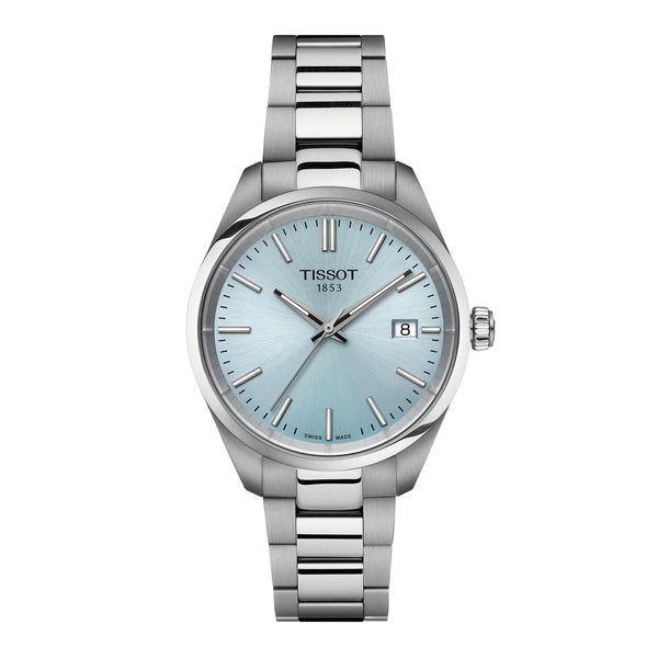 Tissot PR 100 Ice Blue 34mm Stainless Steel Watch