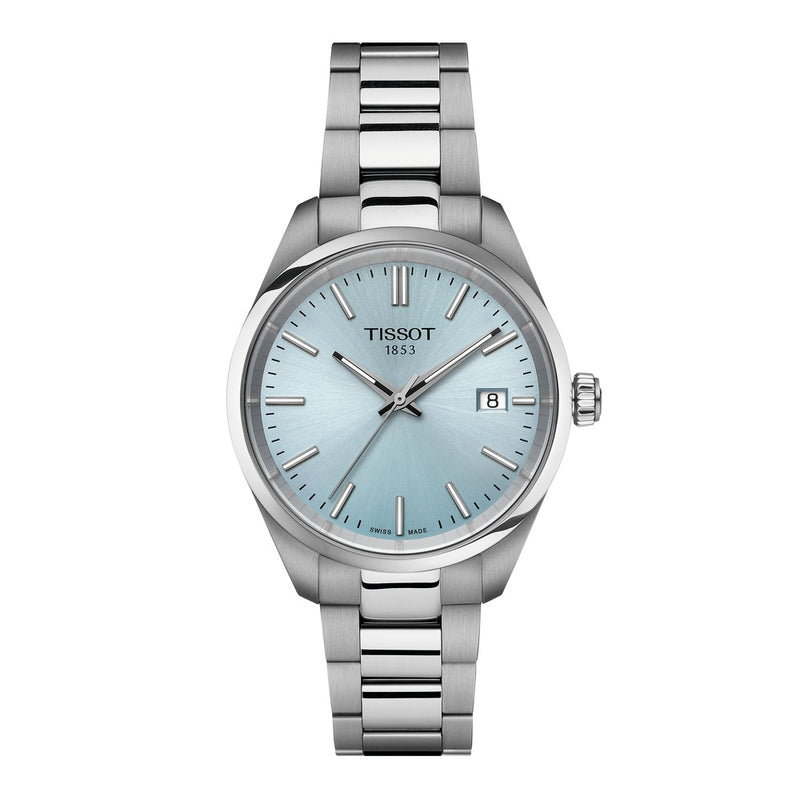 Tissot PR 100 Ice Blue 34mm Stainless Steel Watch