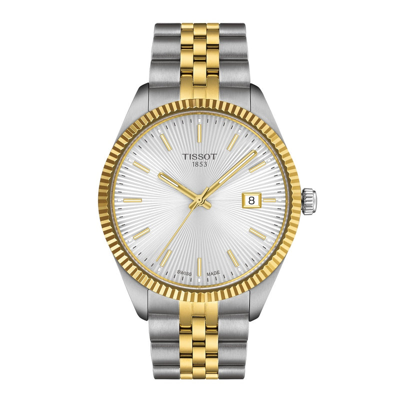 Tissot Ballade Silver Dial Two Tone 40mm Watch