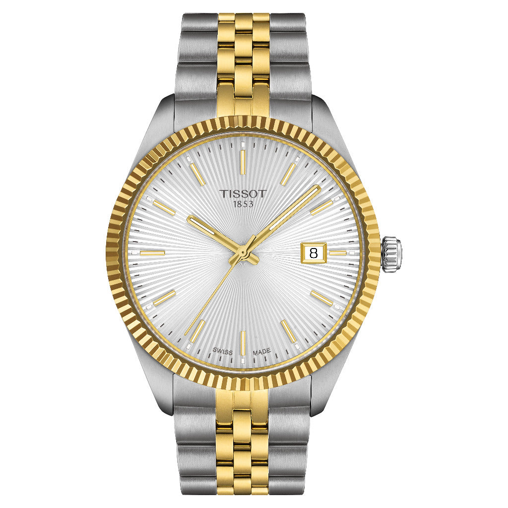Tissot Ballade Silver Dial Two Tone 40mm Watch