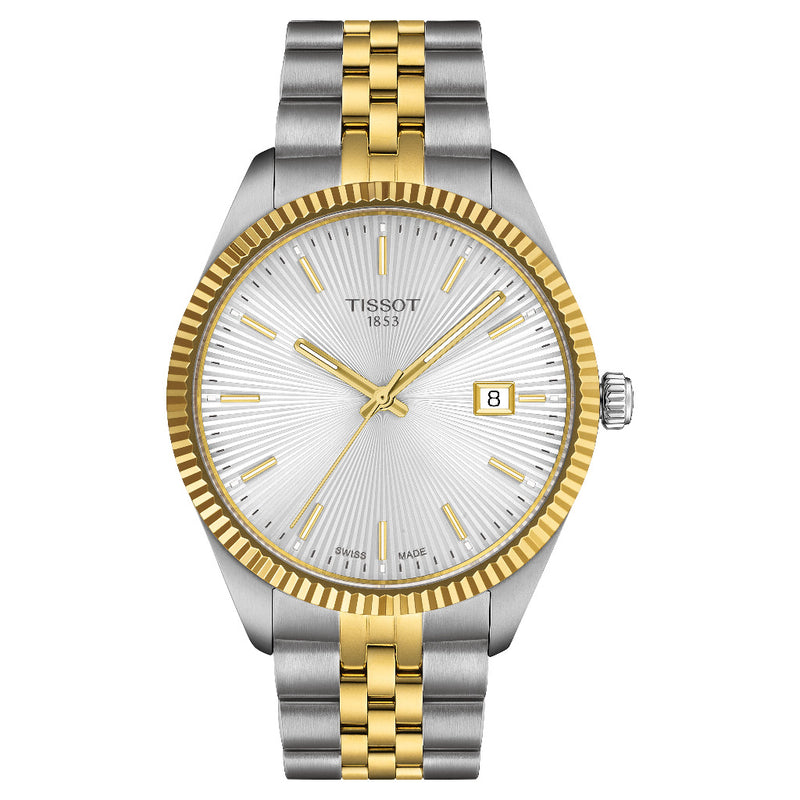Tissot Ballade Silver Dial Two Tone 40mm Watch