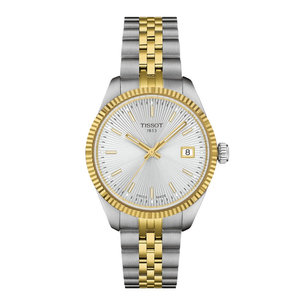Tissot Ballade Silver Dial Two Tone 34mm Watch