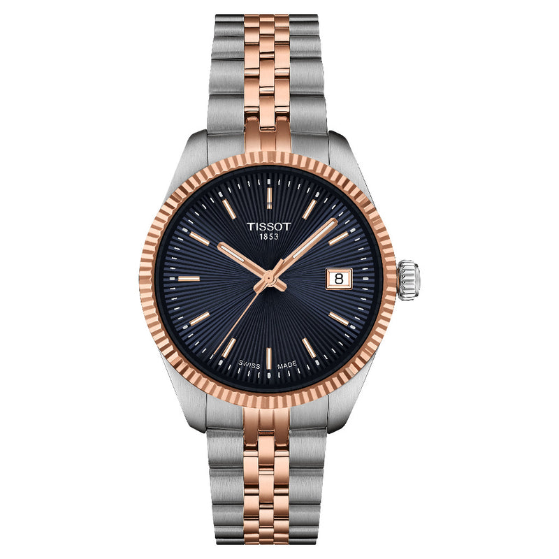 Tissot Ballade Blue Dial Two Tone 34mm Watch