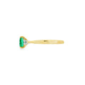 Emerald and Diamond 3 Stone, 18ct Yellow Gold Ring