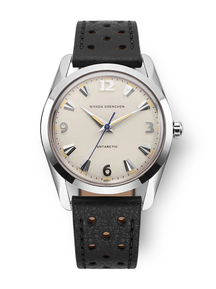 Nivada Grenchen Antarctic 35mm Eggshell Biege Luminova Black Watch