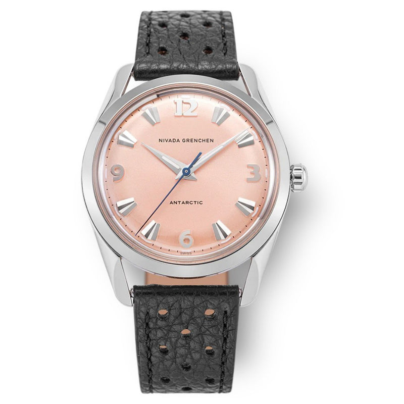 Nivada Grenchen Antarctic 35mm Salmon No Date Limited Edition Watch