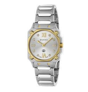 Gucci G-Flat Stainless Steel 30mm Black Watch YA166505