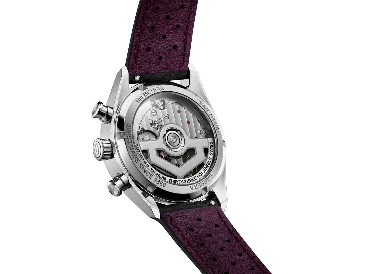 Tag Heuer Carrera Chronograph Date Purple 39mm Watch CBS2219.FC6607