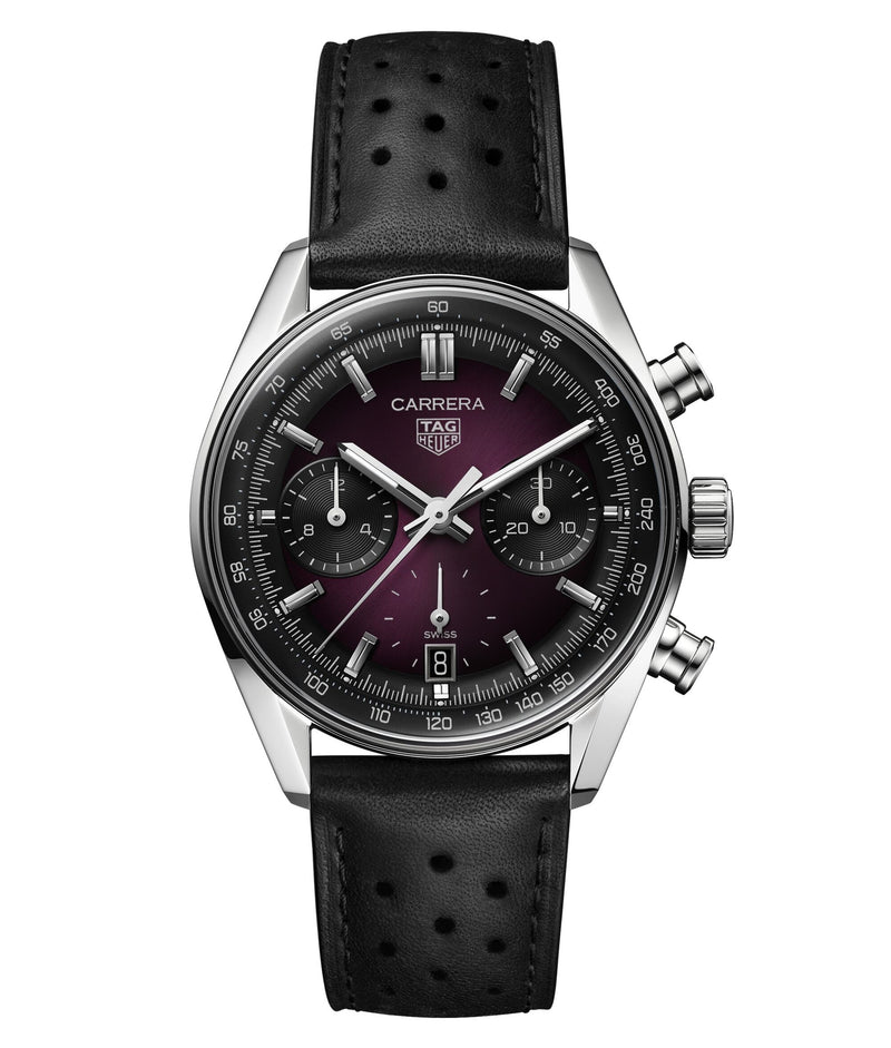 Tag Heuer Carrera Chronograph Date Purple 39mm Watch CBS2219.FC6607